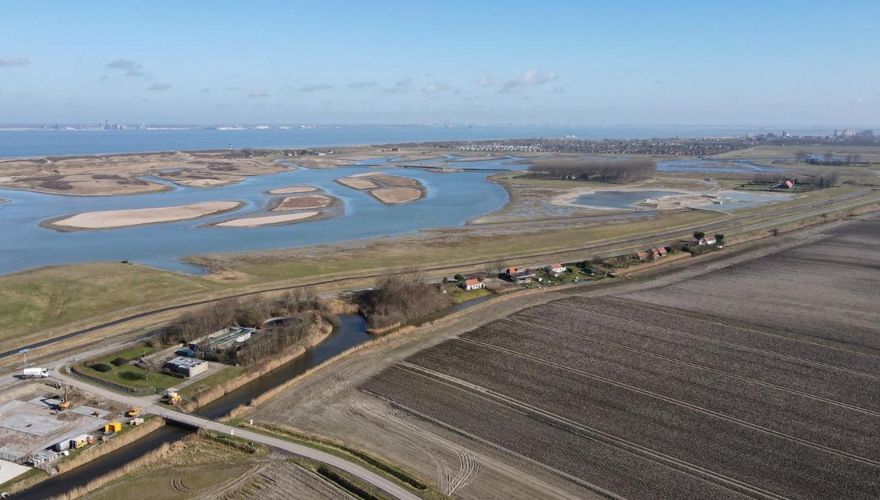 Villa Iris'T; Dijkhuisje In De Polders Van Groede. Exterior foto